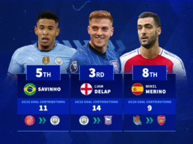 Which 2024/25 Premier League summer signings provided most goal contributions last season?