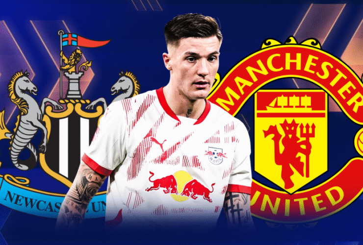 Newcastle & Manchester United battle for Benjamin Sesko - Is 6'5