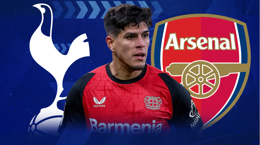 Tottenham and Arsenal chase Piero Hincapie as €60m star has preference
