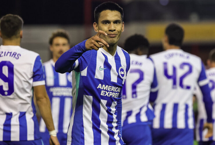 Four goals in the EFL Cup - Brighton's Diego Gómez joins illustrious list