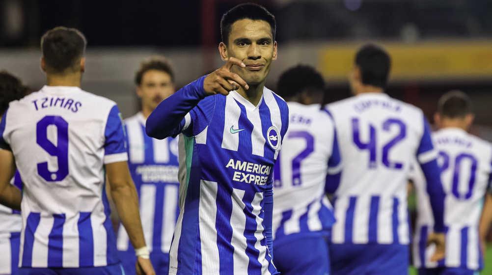 Four goals in the EFL Cup - Brighton's Diego Gómez joins illustrious list