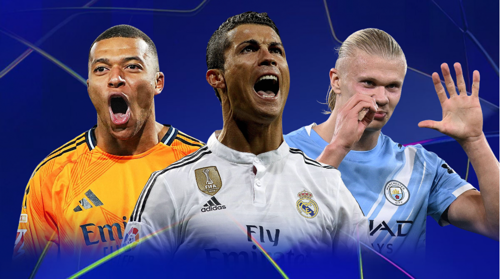 Can Mbappé or Haaland break Ronaldo's Champions League scoring record?