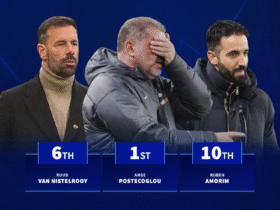 Rubem Amorim and Ange Postecolgou amongst worst managers in 2025 statistically