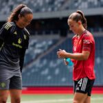 Under the Old Trafford Lights: Phallon, Maya, and Jess Take the Pitch