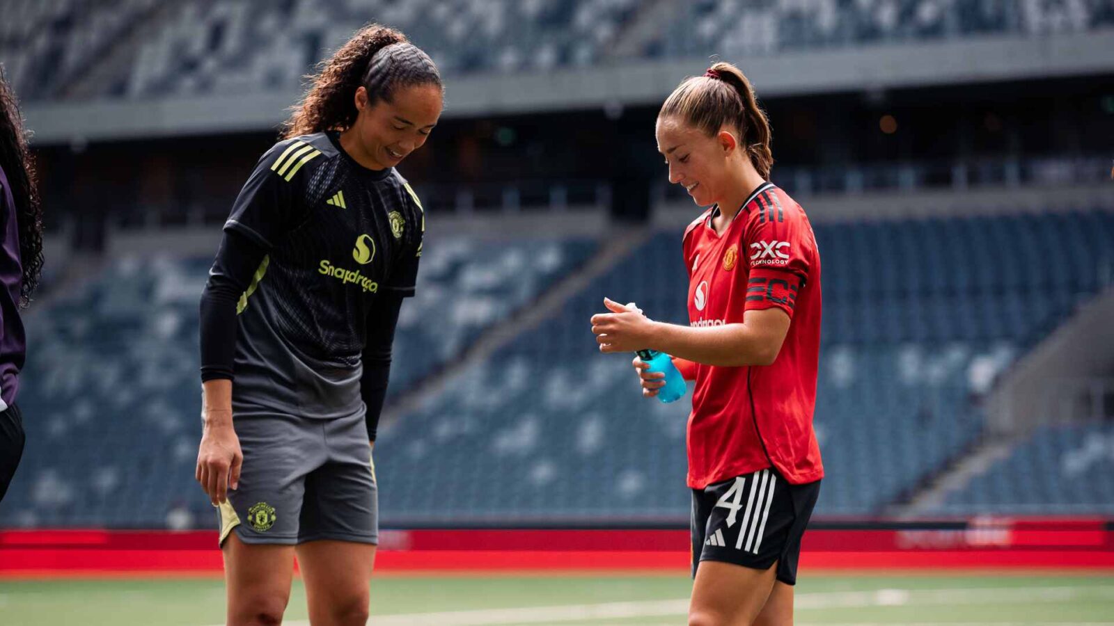 Under the Old Trafford Lights: Phallon, Maya, and Jess Take the Pitch