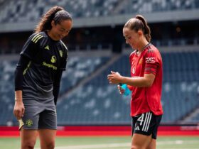 Under the Old Trafford Lights: Phallon, Maya, and Jess Take the Pitch