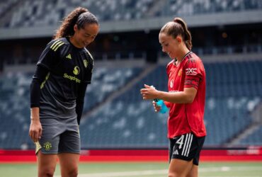 Under the Old Trafford Lights: Phallon, Maya, and Jess Take the Pitch