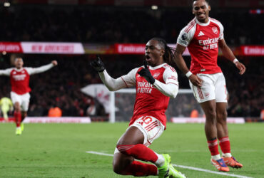 Eberechi Eze rubs salt in wound with hat-trick as Arsenal crush Tottenham in north London derby