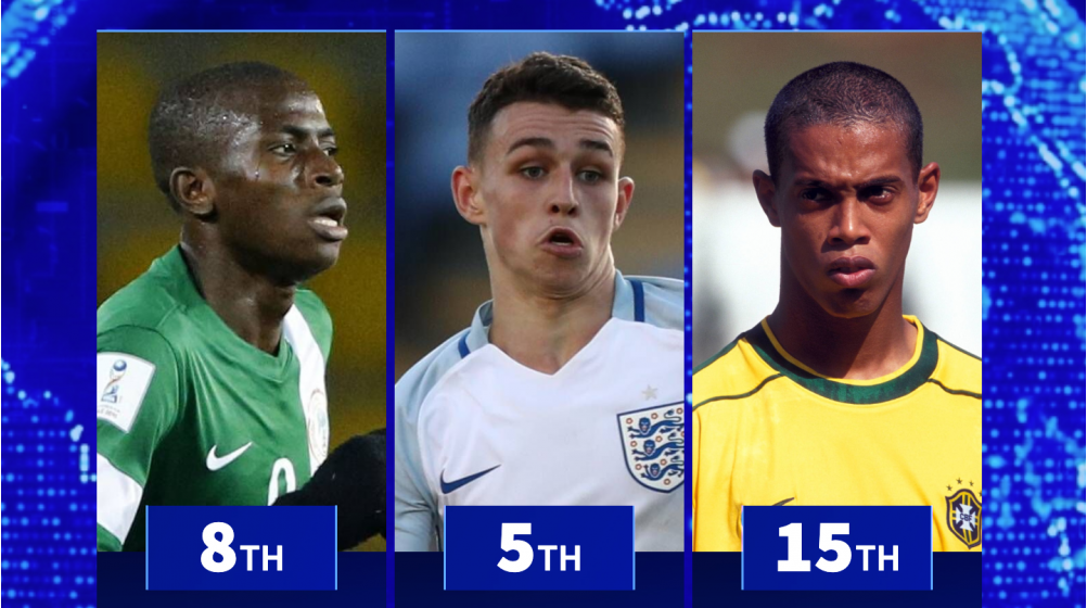 From Ronaldinho to Foden - The biggest stars to ever play at the U17 World Cup