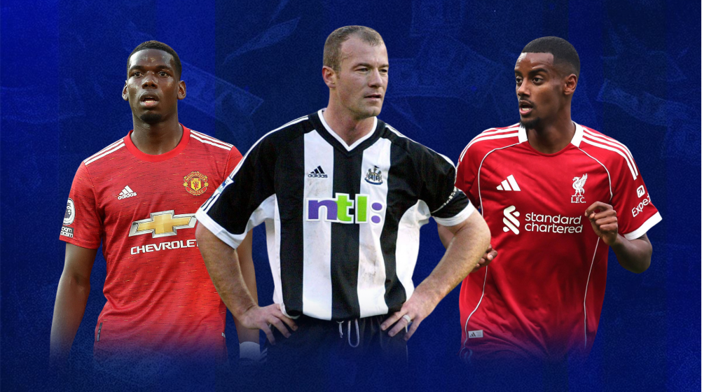 Alan Shearer, Paul Pogba, Alexander Isak & Co - Every player to ever break the Premier League transfer record