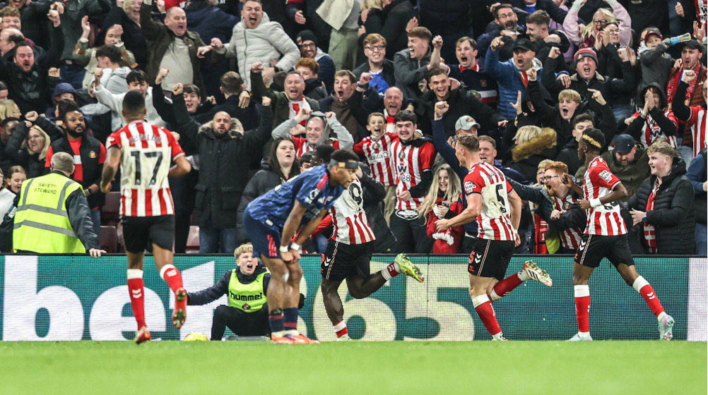 Arsenal clean sheet record ended by Dan Ballard in Sunderland draw