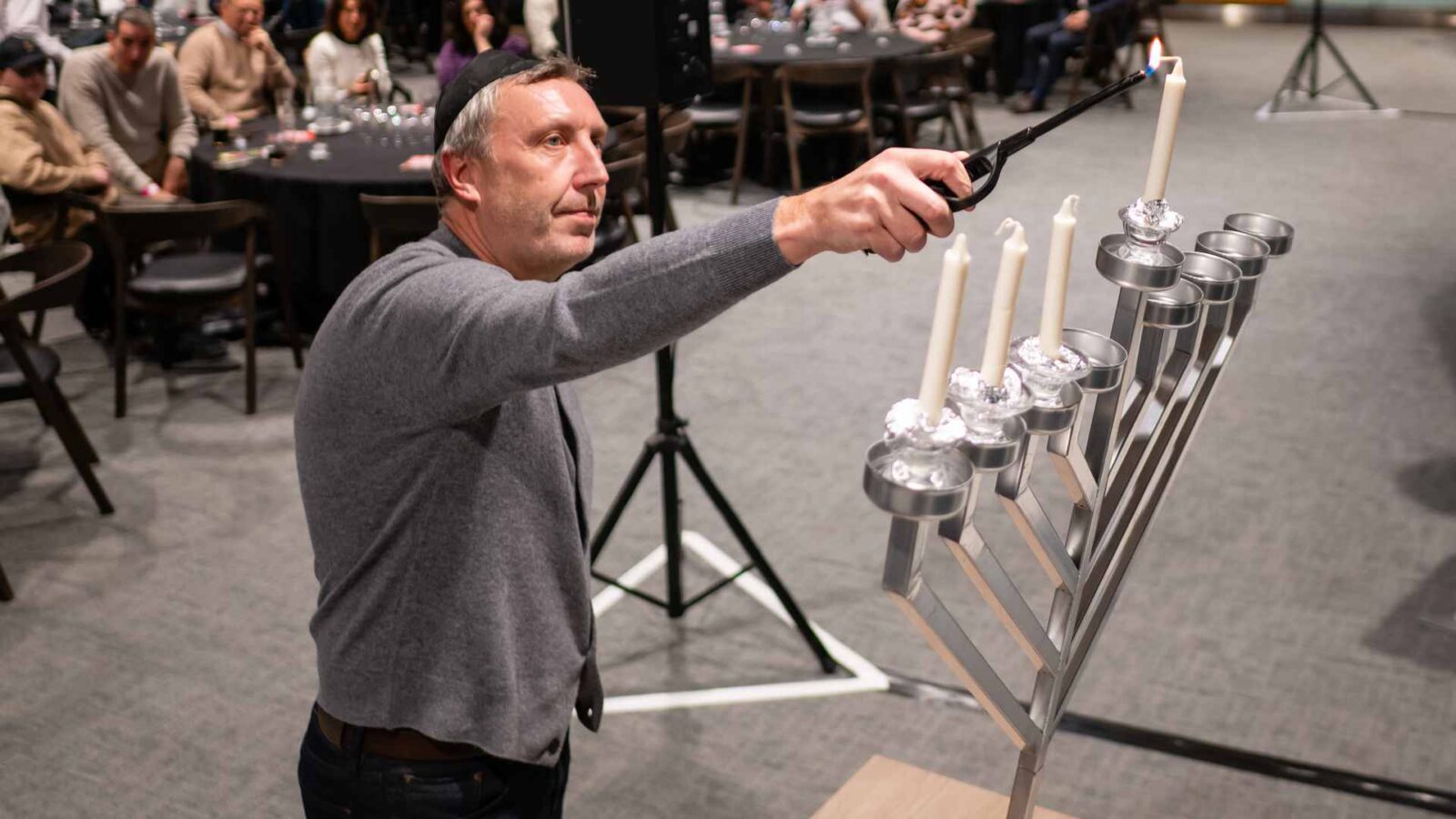 Old Trafford Celebrates Heritage with Its Inaugural Chanukah Celebration