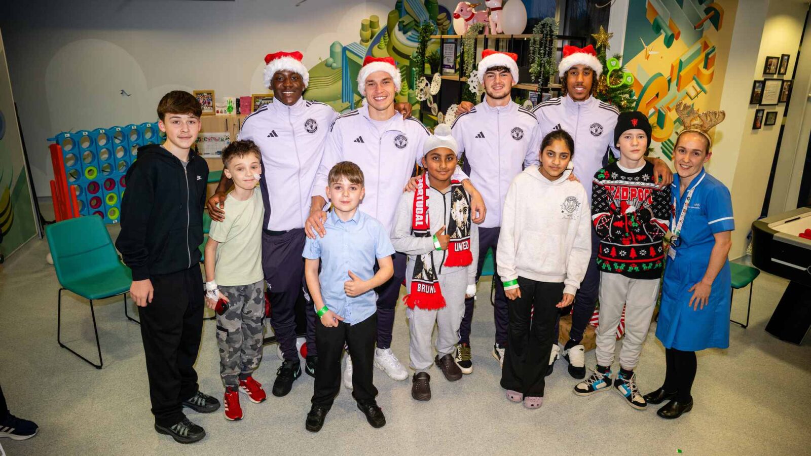 United Stars Bring Cheer to Local Hospitals