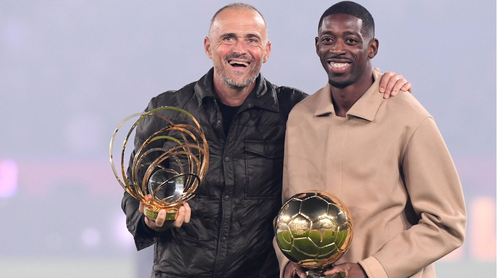Ousmane Dembélé wins FIFA's World Footballer Award - Luis Enrique top coach