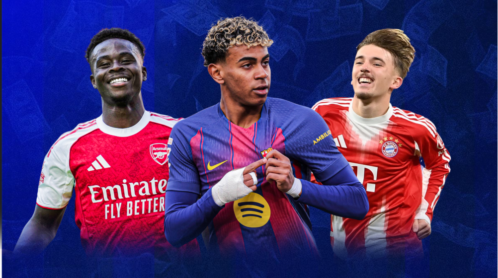 Lamine Yamal, Bukayo Saka & Co. - Which Champions League clubs have the most valuable academy stars?